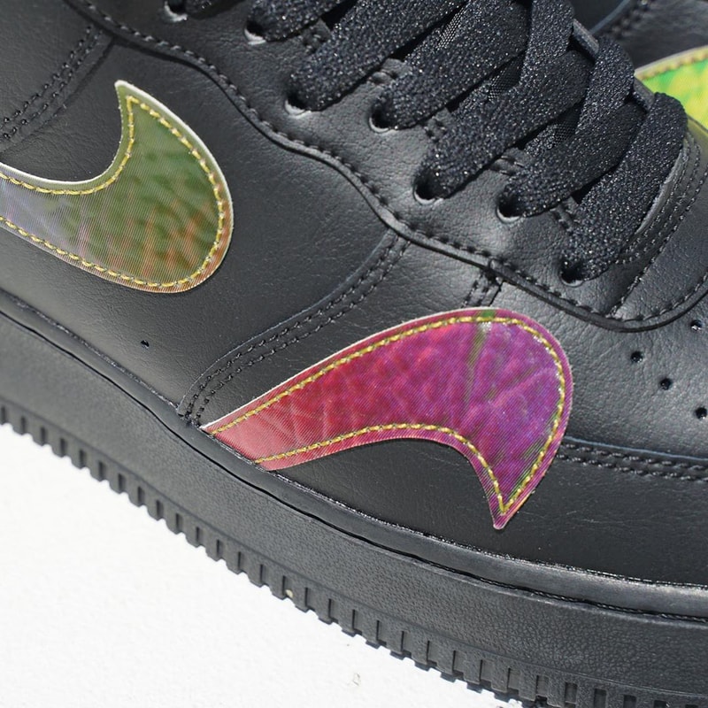 BUY Nike Air Force 1 Low Misplaced Swooshes Black Multicolor