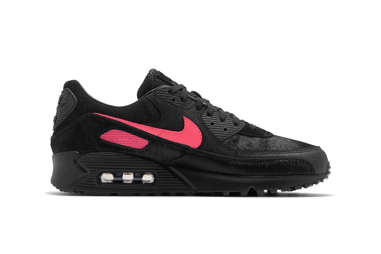 nike sportswear air max 90 infrared blend black crocodile ostrich pony hair stingray official release date info photos price store list buying guide