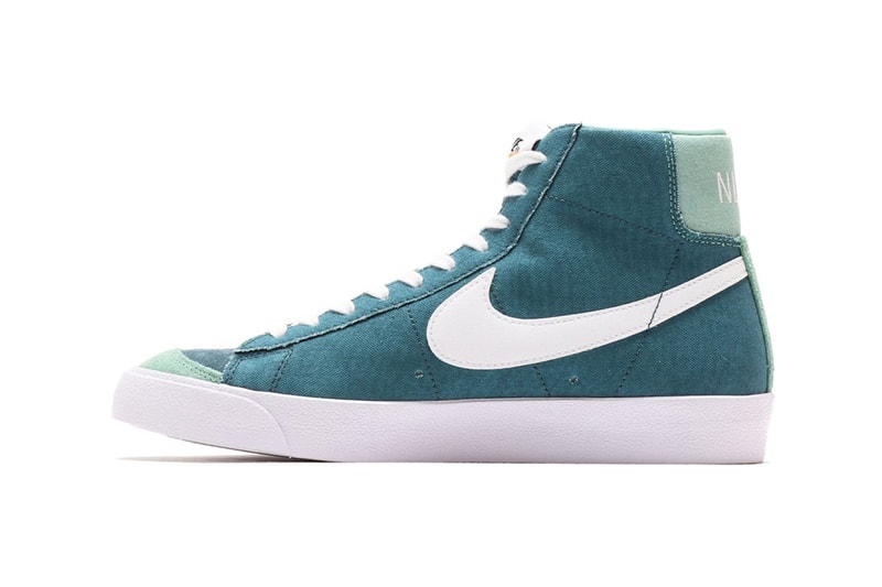Nike Blazer Mid 77 Vintage Suede Healing Jade Green Ash white cz4609 300 menswear streetwear spring summer 2020 collection ss20