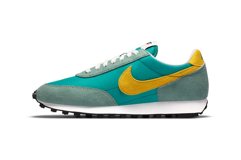 Nike Daybreak "Neptune" "Limelight" Release Information Nexkin Fabric Materials OG Running Sneaker Footwear Swoosh Blue Yellow Black Green