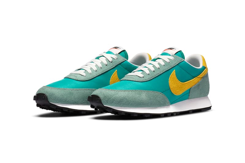 Nike Daybreak "Neptune" "Limelight" Release Information Nexkin Fabric Materials OG Running Sneaker Footwear Swoosh Blue Yellow Black Green