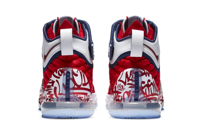 Nike LeBron 17 Fire Red Graffiti menswear streetwear spring summer 2020 collection footwear shoes sneakers trainers runners kicks