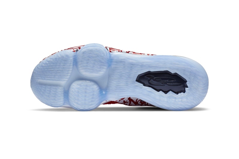 Nike LeBron 17 Fire Red Graffiti menswear streetwear spring summer 2020 collection footwear shoes sneakers trainers runners kicks