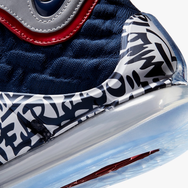 nike basketball lebron james 17 graffiti remix all star 2007 red crimson blue navy white silver ct6047 400 official release date info photos price store list buying guide