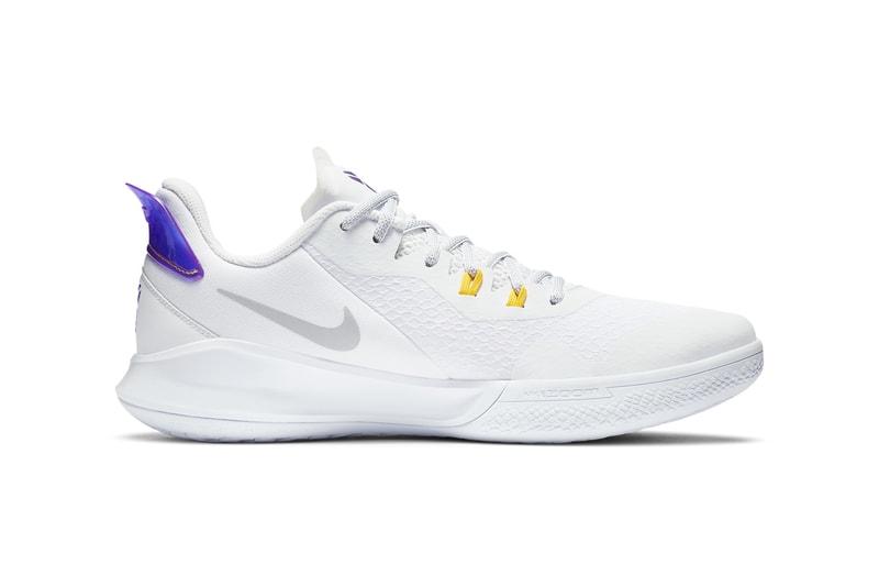 nike basketball mamba fury kobe bryant lakers white field purple amarillo gold yellow light smoke grey CK2087 101 official release date info photos price store list buying guide