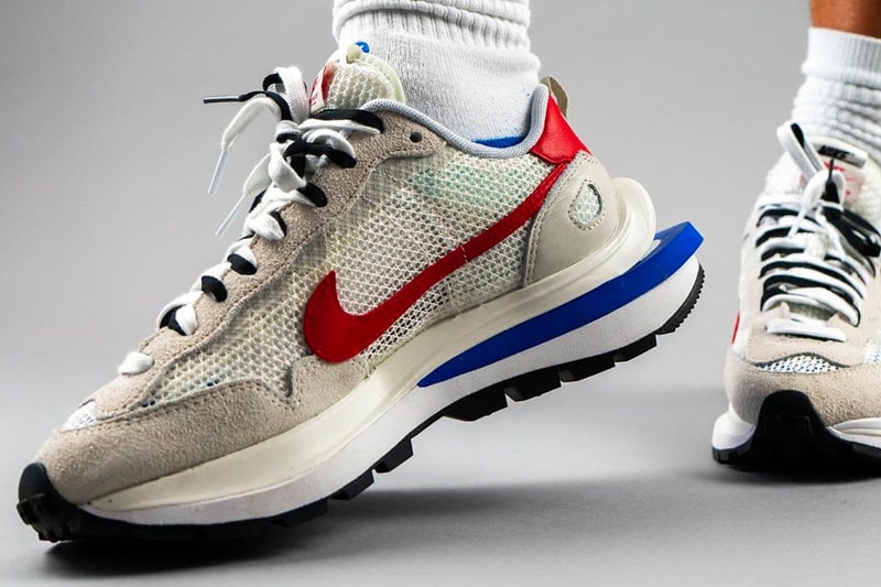 Sacai Nike Pegasus VaporWaffle SP Sail Sport Fuchsia Game Royal menswear streetwear spring summer 2020 collection sneakers shoes runners trainers kicks