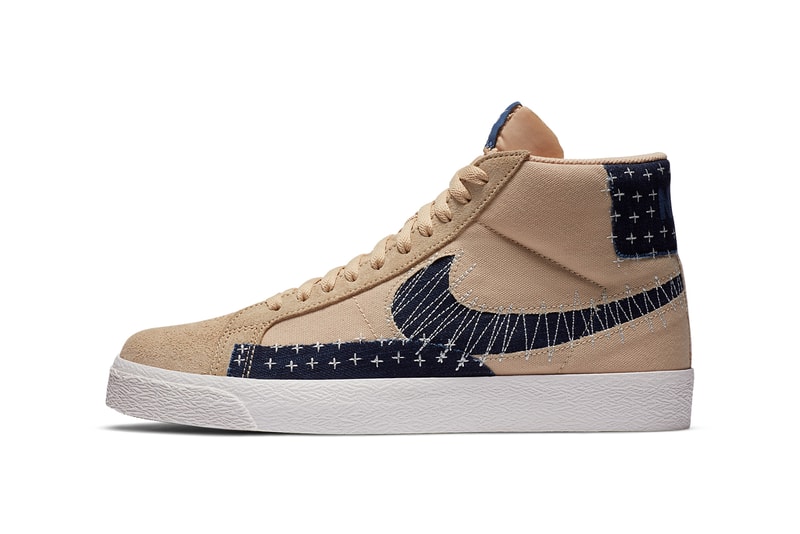 nike sb sashiko pack blazer dunk low janoski kyrie irving s2 hybird CT0715 200 400 sesame sail gum light brown mystic navy