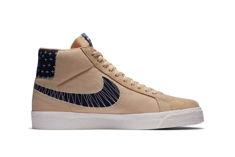 nike sb sashiko pack blazer dunk low janoski kyrie irving s2 hybird CT0715 200 400 sesame sail gum light brown mystic navy