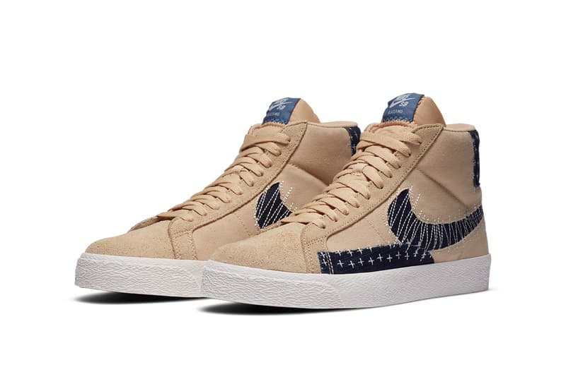 nike sb sashiko pack blazer dunk low janoski kyrie irving s2 hybird CT0715 200 400 sesame sail gum light brown mystic navy