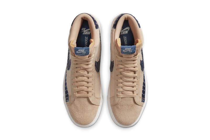 nike sb sashiko pack blazer dunk low janoski kyrie irving s2 hybird CT0715 200 400 sesame sail gum light brown mystic navy