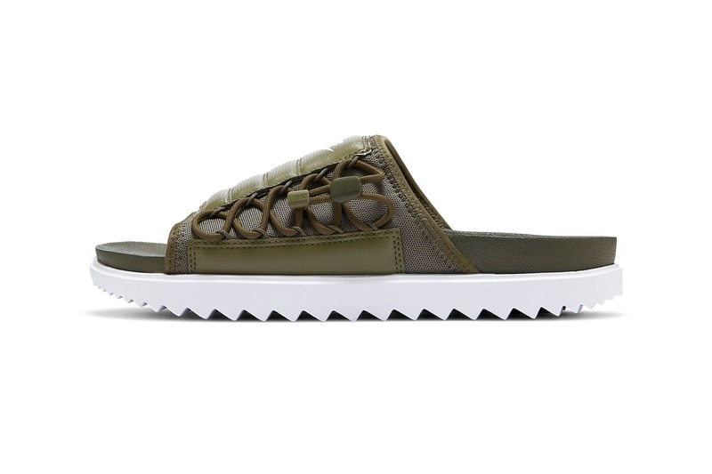 Nike Asuna Slide Khaki Olive WHITE vSJvXF CI8800 300 Release menswear streetwear spring summer 2020 collection sandals