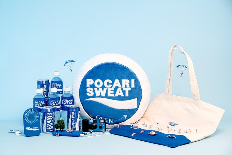 Pocari Sweat NINM Lab 40th Anniversary summer Capsule spring 2020 accessories tote bags camera disposable film badge pin cushion exhibition pop up hong kong