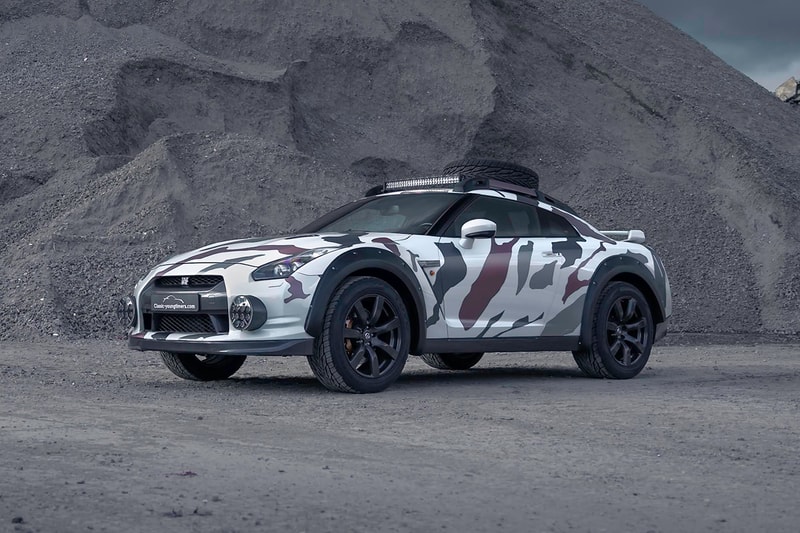 Nissan GT-R Offroad "Godzilla 2.0" Classic Youngtimers Consultancy 4x4 R35 Skyline 4WD 600 HP Camouflage Wrap Ground Clearance Rally Mode 