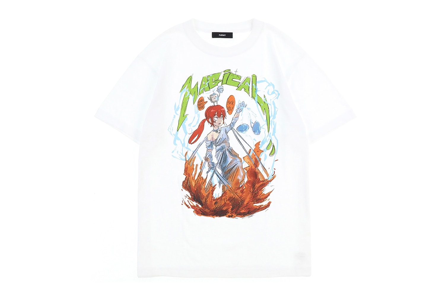 NUBIAN Jun Inagawa Magical T-Shirt Release Black White Info Buy Price