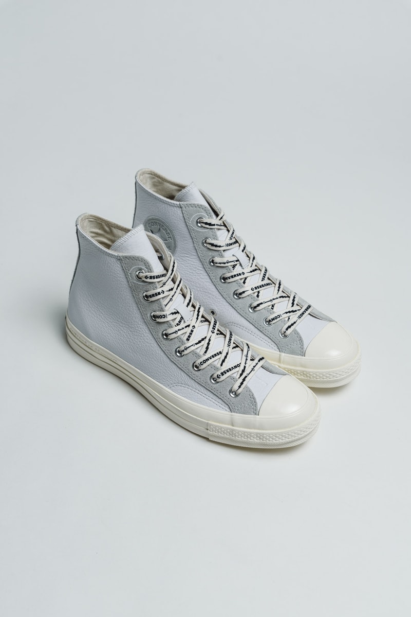 Offspring x Converse "Community Chuck 70s" PArt II Pack High Top Low Sneaker Release Information United Kingdom UK Store Limited Edition Collaboration Grey Muted Leather Nubuck All Star Lightning Bolt