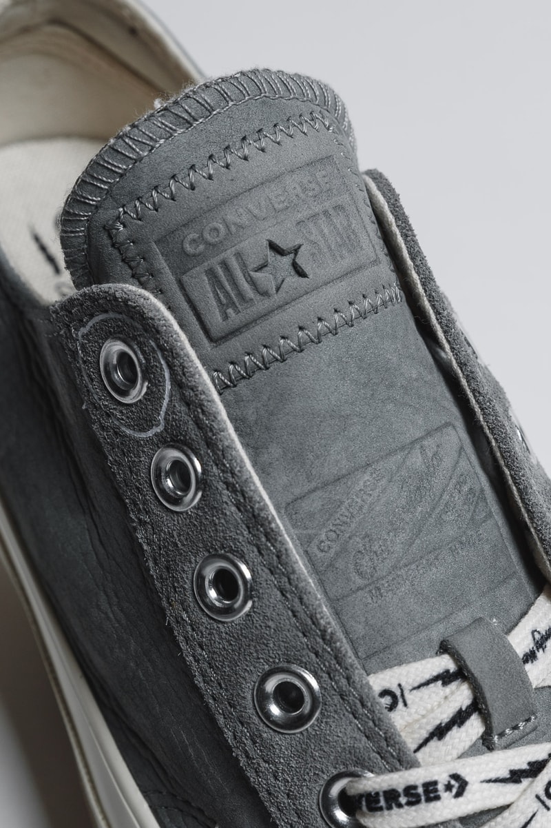 Offspring x Converse "Community Chuck 70s" PArt II Pack High Top Low Sneaker Release Information United Kingdom UK Store Limited Edition Collaboration Grey Muted Leather Nubuck All Star Lightning Bolt