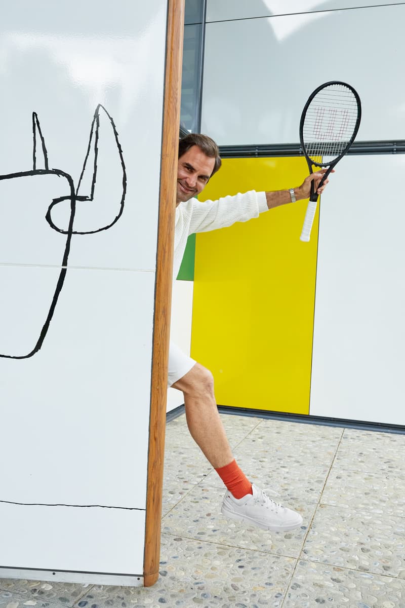 on running the roger federer sneaker centre center court 0 series white release info interview david allemann founder tennis player Juergen Teller shoes lifestyle style fashion Cloudtec speedboard