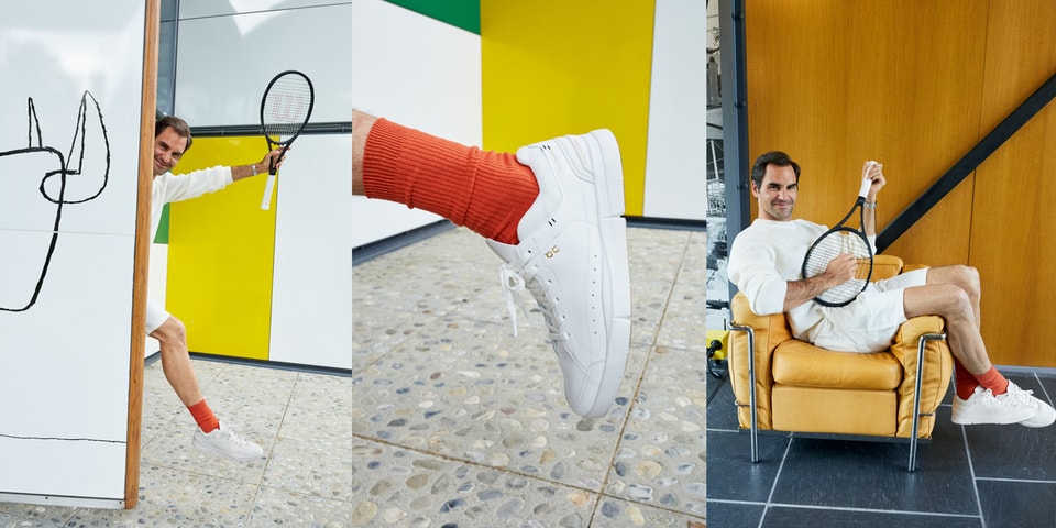 Roger Federer Debuts His First Sneaker With Swiss Label On