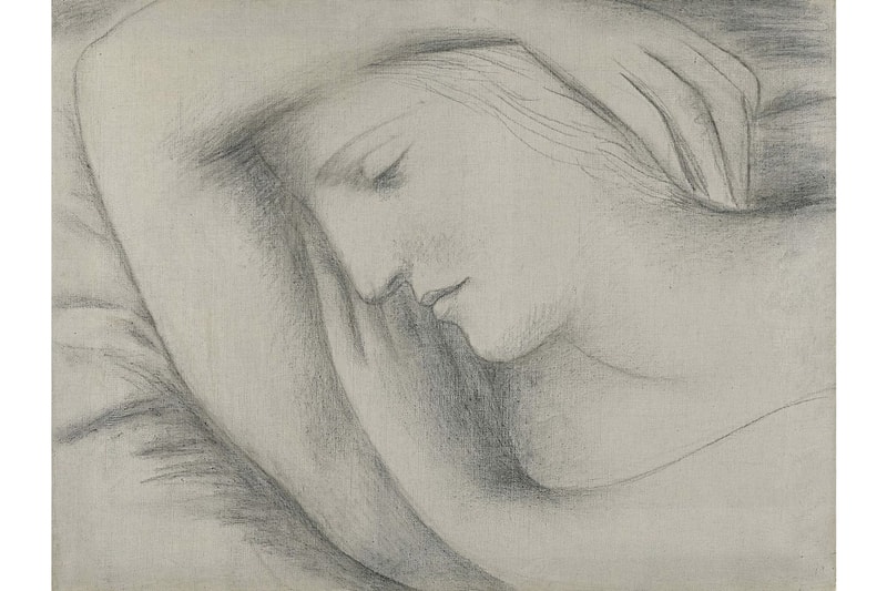 Pablo Picasso Portrait of Lover Sotheby's London Auction 'Femme endormie' Marie-Thérèse Walter charcoal drawing 