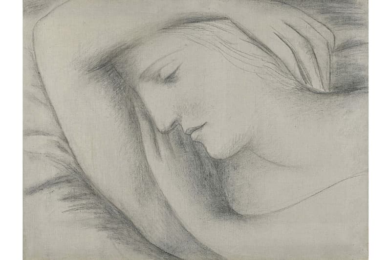 Pablo Picasso Portrait of Lover Sotheby's London Auction 'Femme endormie' Marie-Thérèse Walter charcoal drawing