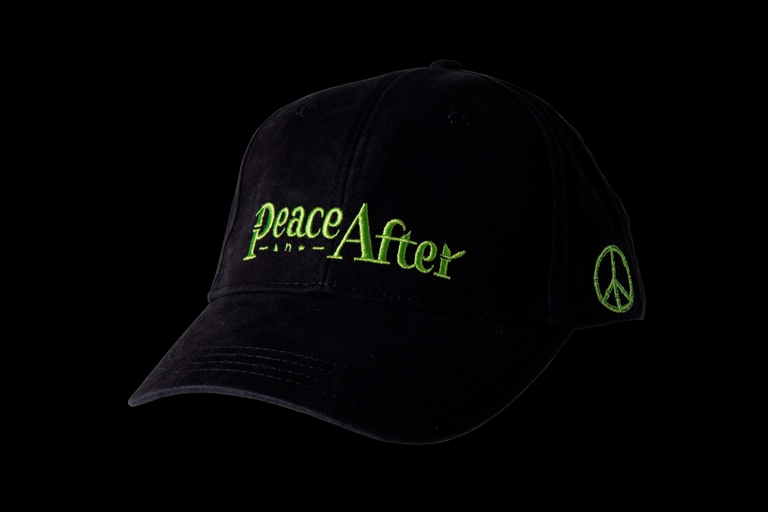 PEACE AND AFTER Embroidered Logo Caps Release Info White Green Orange