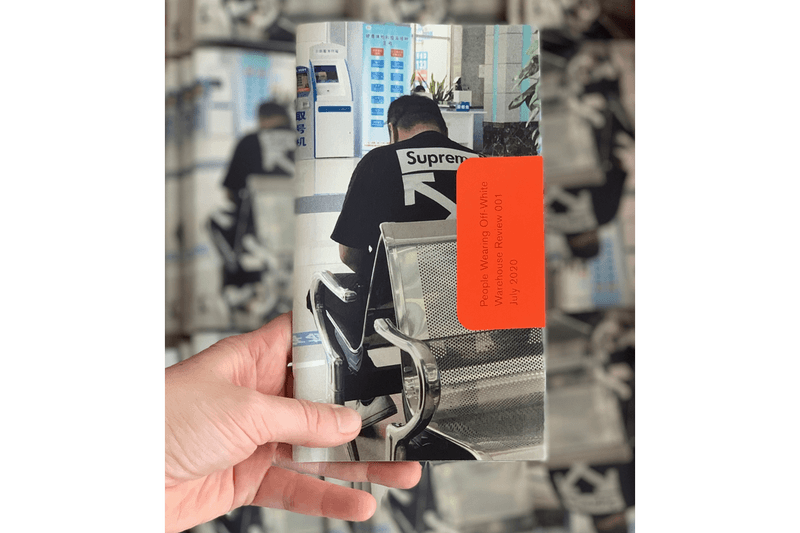 'People Wearing Off-White™' Zine by Warehouse Review book inside photographs essays criticism fashion industry