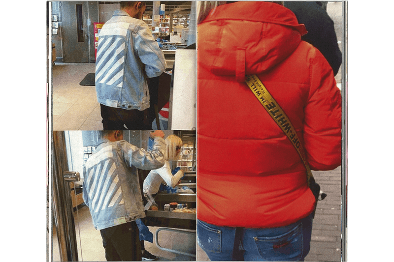 'People Wearing Off-White™' Zine by Warehouse Review book inside photographs essays criticism fashion industry