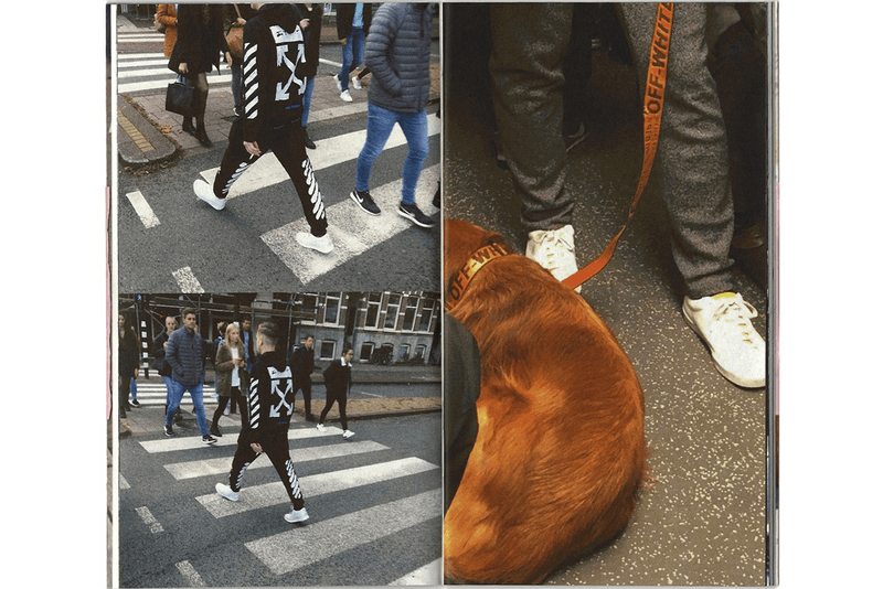 'People Wearing Off-White™' Zine by Warehouse Review book inside photographs essays criticism fashion industry