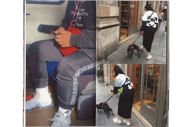 'People Wearing Off-White™' Zine by Warehouse Review book inside photographs essays criticism fashion industry