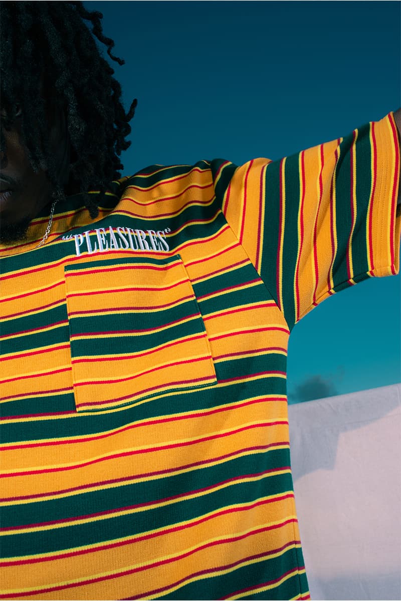 PLEASURES Summer 2020 Collection Lookbook Info Shirt Jacket Polo Hoodie Shorts Reebok Beatnik