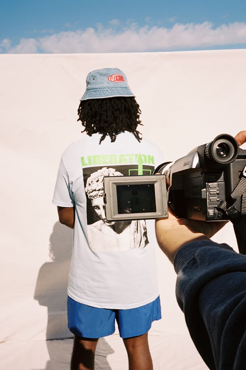 PLEASURES Summer 2020 Collection Lookbook Info Shirt Jacket Polo Hoodie Shorts Reebok Beatnik