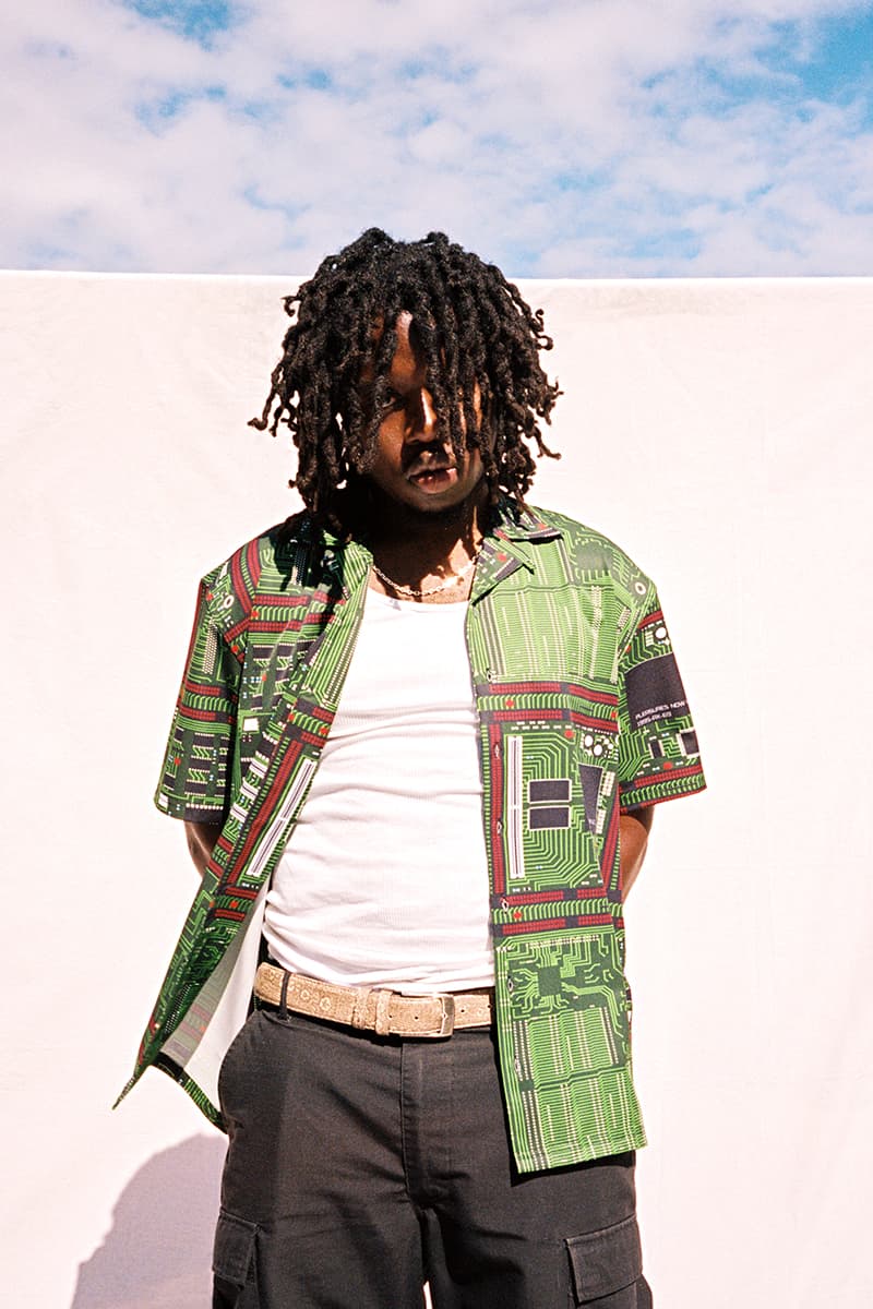 PLEASURES Summer 2020 Collection Lookbook Info Shirt Jacket Polo Hoodie Shorts Reebok Beatnik