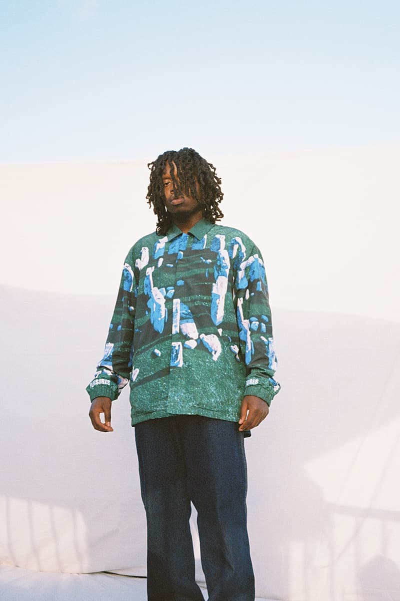 PLEASURES Summer 2020 Collection Lookbook Info Shirt Jacket Polo Hoodie Shorts Reebok Beatnik