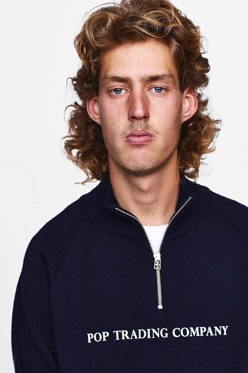 pop trading company lookbook fall winter 2020 skating dutch label when does it drop cop apparel release knitwear outerwear puffer