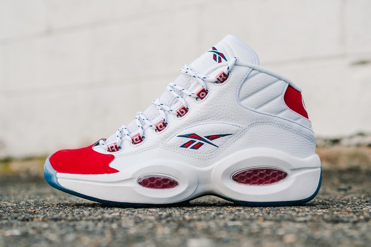 Reebok Question Mid Celebrates Its 25th Anniversary With OG "Red Toe" Colorway