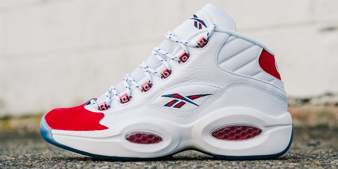 All red reebok question Clearance