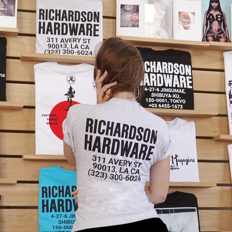 Richardson Downtown Los Angeles New Shop Location Hardware tee Julia Fox Uncut Gems