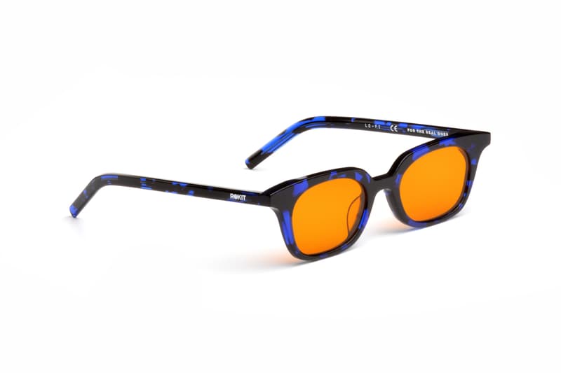 ROKIT AKILA Lo-Fi A 2003 Sunglasses Release Green Tortoise Acetate Apple Green Lenses Blue Amber Release Info Date Buy Price