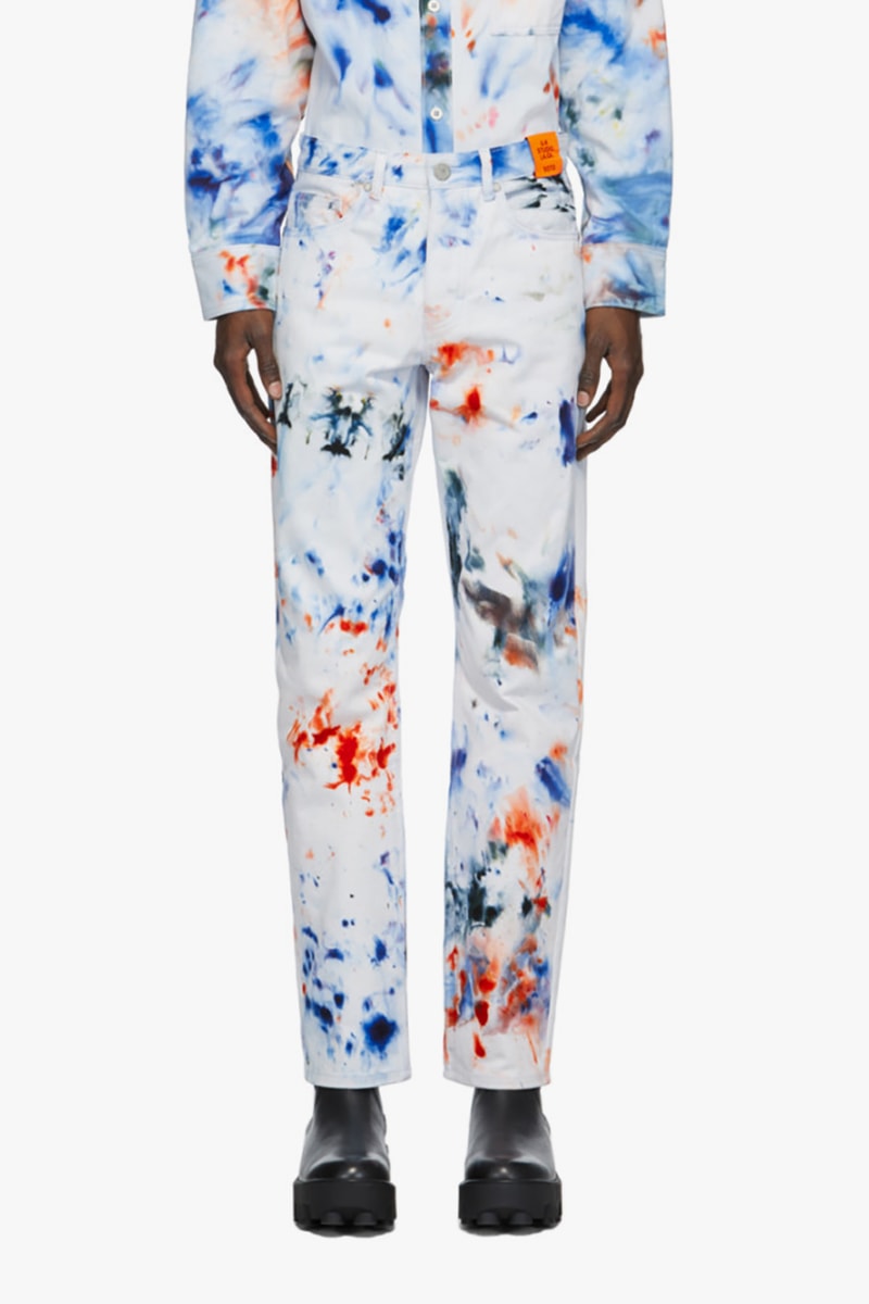 ssense sterling ruby s.r. studio la ca los angeles california artist white paint splatter apparel tote shirt pants 