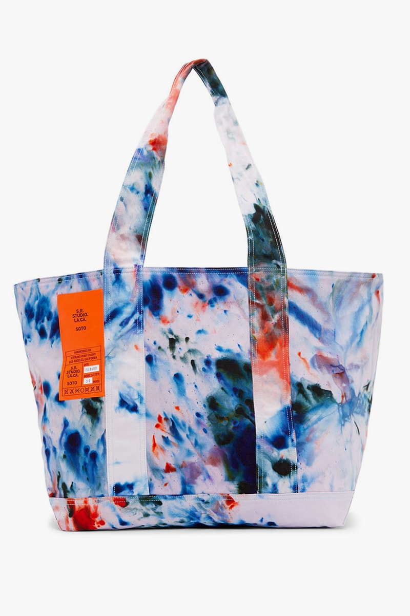 ssense sterling ruby s.r. studio la ca los angeles california artist white paint splatter apparel tote shirt pants 