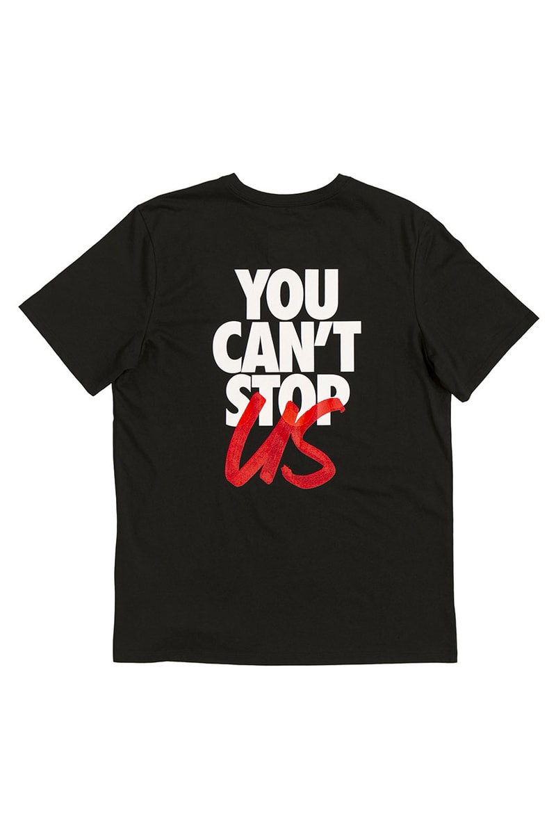 sacai x Nike "You Can't Stop Us" Collab Clothing pre order buy hoodie jacket tee shirt logo graphic print