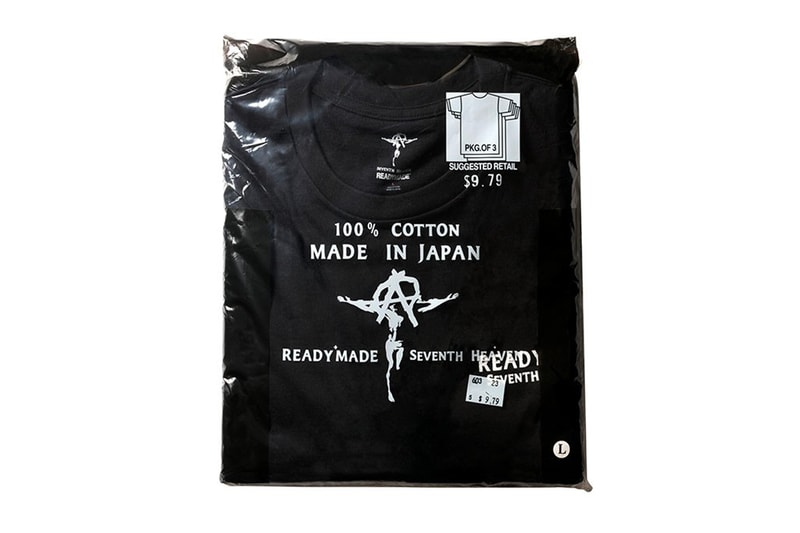 SEVENTH HEAVEN READYMADE T-Shirt Pack Release John Ross black White