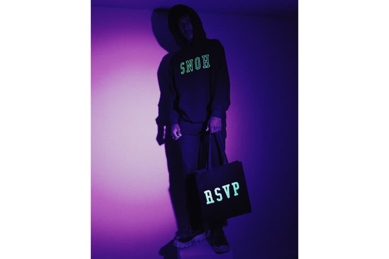 RSVP Gallery x Snoh Aalegra Swarovski Capsule Collection hoodie tote bundle 'Ugh, Those Feels Again' neon green vinyl edition crystals Inner City Arts