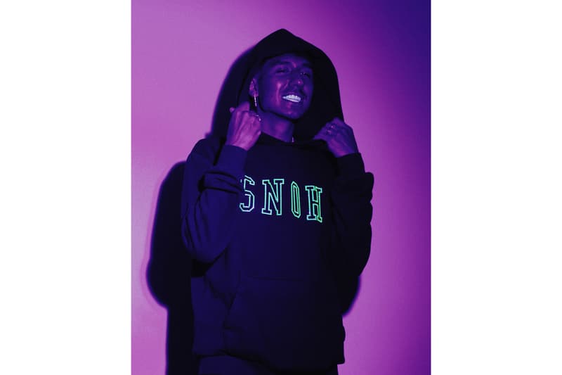 RSVP Gallery x  Snoh Aalegra Swarovski Capsule Collection hoodie tote bundle 'Ugh, Those Feels Again' neon green vinyl edition crystals Inner City Arts 