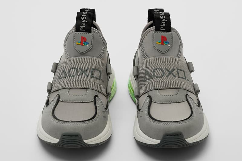zara sony playstation shoes sneakers grey green gaming official release date info photos price store list buying guide