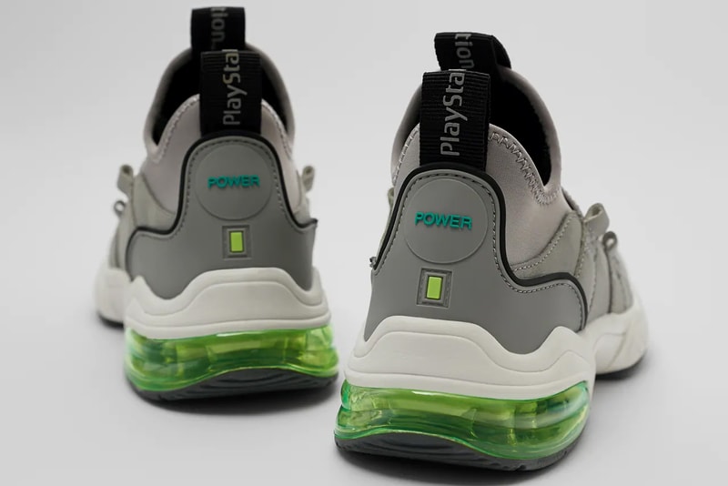 zara sony playstation shoes sneakers grey green gaming official release date info photos price store list buying guide