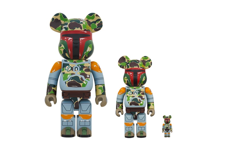 BAPE Medicom Toy Star Wars Boba Fett BEARBRICK VCD Figures hypebeast disney toys collectibles movie cinema mandalorian clone wars