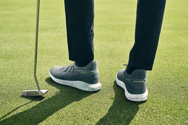 Stephen Curry Pre-Release Under Armour Golf Collection 2020 UA Vanish UA Storm Apollo Bomber jacket 5-pocket Chino pants Curry 6 spikeless golf shoes UA Golf Rotational Resistance TPU outsole American Century Celebrity Golf Championship