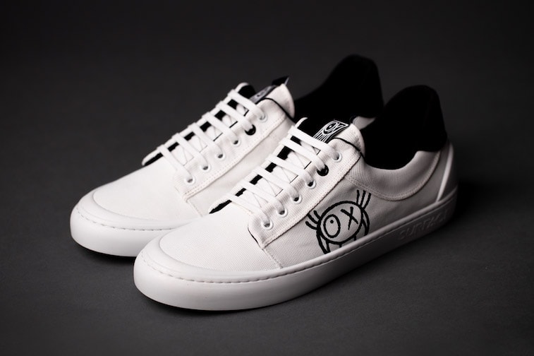 André Saraiva x Surface Project Sustainable Sneakers exclusive slip-ons macroplastics upcycled materials designs art ocean plastic crisis Mr. A figure "X" "O"