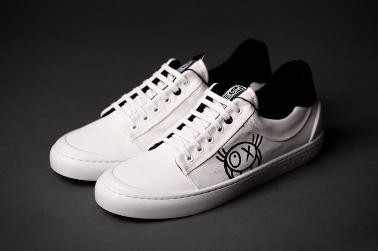 André Saraiva x Surface Project Sustainable Sneakers exclusive slip-ons macroplastics upcycled materials designs art ocean plastic crisis Mr. A figure "X" "O"